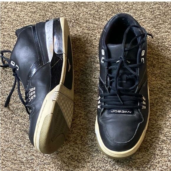 Nike Jordan Flight 23 Little Basketball Men Black and White Athletic Shoes Sz 12 - Picture 5 of 11